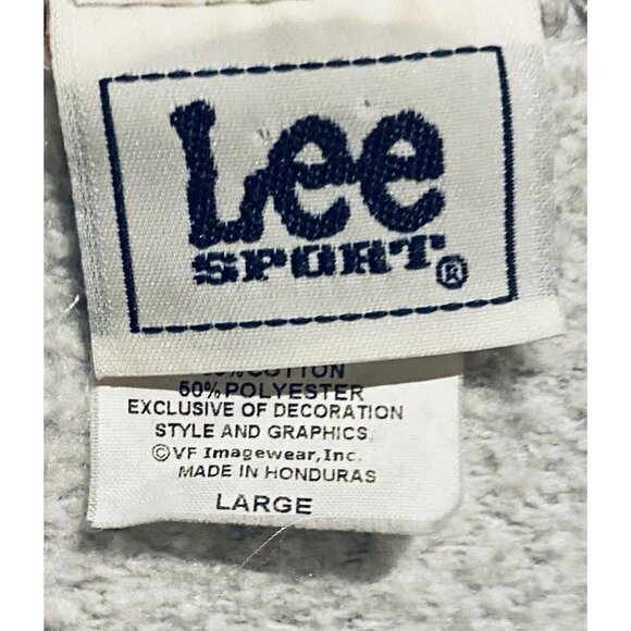 Vintage Lee Sport Sweatshirt Adult Large Florida Tarpon Springs Sea Animals Gray - Picture 4 of 5